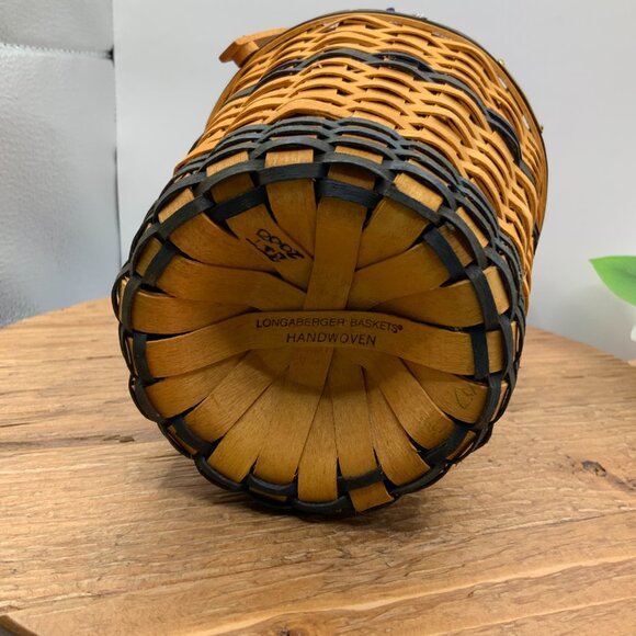 Longaberger J.W. Collection Miniature 2001 Edition Banker's Waste Basket - Picture 7 of 8